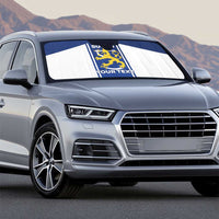 Personalized Finland Suomi Lion Auto Sun Shade Pride Of The North - Wonder Print Shop