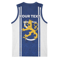 Personalized Finland Suomi Lion Basketball Jersey Pride Of The North - Wonder Print Shop