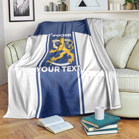Personalized Finland Suomi Lion Blanket Pride Of The North - Wonder Print Shop