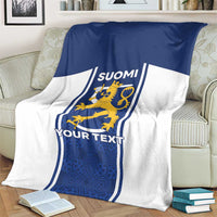 Personalized Finland Suomi Lion Blanket Pride Of The North - Wonder Print Shop