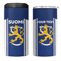 Personalized Finland Suomi Lion 4 in 1 Can Cooler Tumbler Pride Of The North - Wonder Print Shop