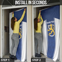 Personalized Finland Suomi Lion Door Cover Pride Of The North - Wonder Print Shop