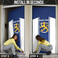 Personalized Finland Suomi Lion Door Cover Pride Of The North - Wonder Print Shop