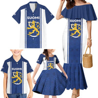 Personalized Finland Suomi Lion Family Matching Mermaid Dress and Hawaiian Shirt Pride Of The North - Wonder Print Shop