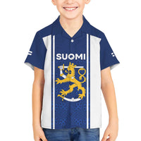 Personalized Finland Suomi Lion Family Matching Off Shoulder Short Dress and Hawaiian Shirt Pride Of The North - Wonder Print Shop