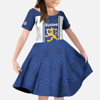 Personalized Finland Suomi Lion Family Matching Summer Maxi Dress and Hawaiian Shirt Pride Of The North - Wonder Print Shop