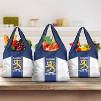 Personalized Finland Suomi Lion Grocery Bag Pride Of The North - Wonder Print Shop