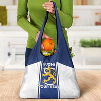 Personalized Finland Suomi Lion Grocery Bag Pride Of The North - Wonder Print Shop