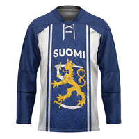 Personalized Finland Suomi Lion Hockey Jersey Pride Of The North - Wonder Print Shop