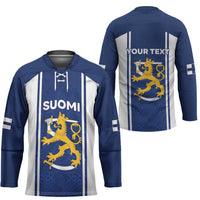Personalized Finland Suomi Lion Hockey Jersey Pride Of The North - Wonder Print Shop