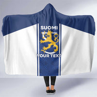 Personalized Finland Suomi Lion Hooded Blanket Pride Of The North - Wonder Print Shop