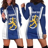 Personalized Finland Suomi Lion Hoodie Dress Pride Of The North - Wonder Print Shop