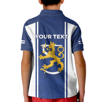 Personalized Finland Suomi Lion Kid Polo Shirt Pride Of The North - Wonder Print Shop