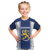 Personalized Finland Suomi Lion Kid T Shirt Pride Of The North - Wonder Print Shop