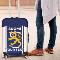 Personalized Finland Suomi Lion Luggage Cover Pride Of The North - Wonder Print Shop