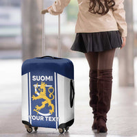Personalized Finland Suomi Lion Luggage Cover Pride Of The North - Wonder Print Shop