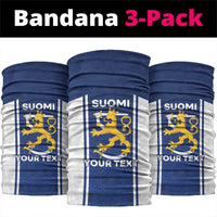 Personalized Finland Suomi Lion Neck Gaiter Pride Of The North - Wonder Print Shop