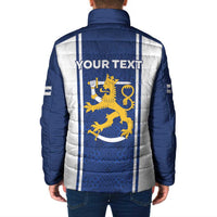 Personalized Finland Suomi Lion Padded Jacket Pride Of The North - Wonder Print Shop