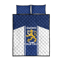 Personalized Finland Suomi Lion Quilt Bed Set Pride Of The North - Wonder Print Shop