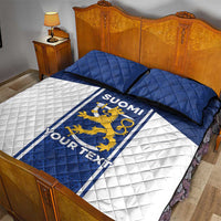 Personalized Finland Suomi Lion Quilt Bed Set Pride Of The North - Wonder Print Shop