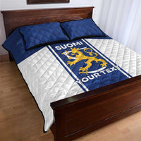 Personalized Finland Suomi Lion Quilt Bed Set Pride Of The North - Wonder Print Shop