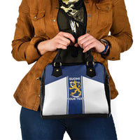 Personalized Finland Suomi Lion Shoulder Handbag Pride Of The North - Wonder Print Shop