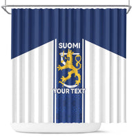 Personalized Finland Suomi Lion Shower Curtain Pride Of The North - Wonder Print Shop