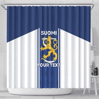 Personalized Finland Suomi Lion Shower Curtain Pride Of The North - Wonder Print Shop