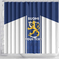 Personalized Finland Suomi Lion Shower Curtain Pride Of The North - Wonder Print Shop