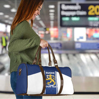 Personalized Finland Suomi Lion Travel Bag Pride Of The North - Wonder Print Shop