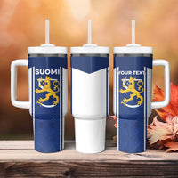 Personalized Finland Suomi Lion Tumbler With Handle Pride Of The North - Wonder Print Shop