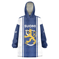 Personalized Finland Suomi Lion Wearable Blanket Hoodie Pride Of The North - Wonder Print Shop