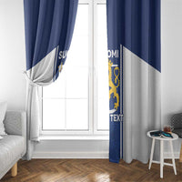 Personalized Finland Suomi Lion Window Curtain Pride Of The North - Wonder Print Shop