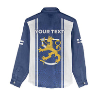 Personalized Finland Suomi Lion Women Casual Shirt Pride Of The North - Wonder Print Shop