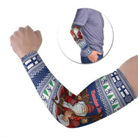 Funny Finland Christmas Arm Sleeves Hauskaa Joulua Joulupukki - Wonder Print Shop