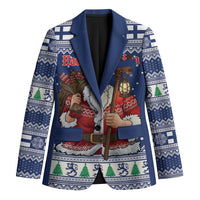 Funny Finland Christmas Blazer Hauskaa Joulua Joulupukki - Wonder Print Shop