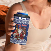 Funny Finland Christmas 4 in 1 Can Cooler Tumbler Hauskaa Joulua Joulupukki - Wonder Print Shop