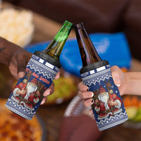 Funny Finland Christmas 4 in 1 Can Cooler Tumbler Hauskaa Joulua Joulupukki - Wonder Print Shop