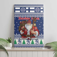Funny Finland Christmas Canvas Wall Art Hauskaa Joulua Joulupukki - Wonder Print Shop