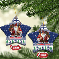 Funny Finland Christmas Ceramic Ornament Hauskaa Joulua Joulupukki - Wonder Print Shop
