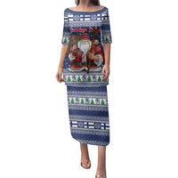 Funny Finland Christmas Family Matching Puletasi and Hawaiian Shirt Hauskaa Joulua Joulupukki - Wonder Print Shop
