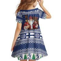 Funny Finland Christmas Family Matching Summer Maxi Dress and Hawaiian Shirt Hauskaa Joulua Joulupukki - Wonder Print Shop
