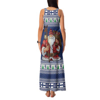 Funny Finland Christmas Family Matching Tank Maxi Dress and Hawaiian Shirt Hauskaa Joulua Joulupukki - Wonder Print Shop