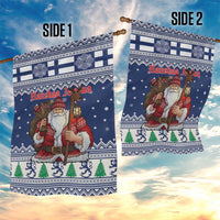 Funny Finland Christmas Garden Flag Hauskaa Joulua Joulupukki - Wonder Print Shop