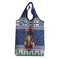Funny Finland Christmas Grocery Bag Hauskaa Joulua Joulupukki - Wonder Print Shop