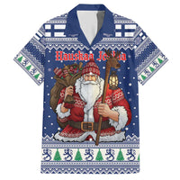 Funny Finland Christmas Hawaiian Shirt Hauskaa Joulua Joulupukki - Wonder Print Shop