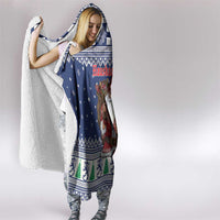 Funny Finland Christmas Hooded Blanket Hauskaa Joulua Joulupukki - Wonder Print Shop