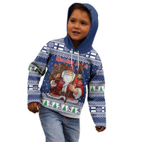 Funny Finland Christmas Kid Hoodie Hauskaa Joulua Joulupukki - Wonder Print Shop