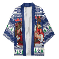 Funny Finland Christmas Kimono Hauskaa Joulua Joulupukki - Wonder Print Shop