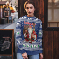 Funny Finland Christmas Ugly Christmas Sweater Hauskaa Joulua Joulupukki - Wonder Print Shop